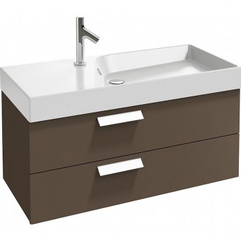 Раковина-столешница JACOB DELAFON RYTHMIK EB1304-E10 100x46 с тумбой квебекский дуб Раковина-столешница JACOB DELAFON RYTHMIK EB1304-E10 100x46 с тумбой квебекский дуб