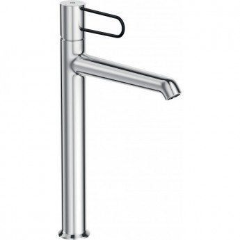 Смеситель JACOB DELAFON ODEON RIVE GAUCHE E21030-BL-CP для раковины корпус хром ручка черная Смеситель JACOB DELAFON ODEON RIVE GAUCHE E21030-BL-CP для раковины корпус хром ручка черная